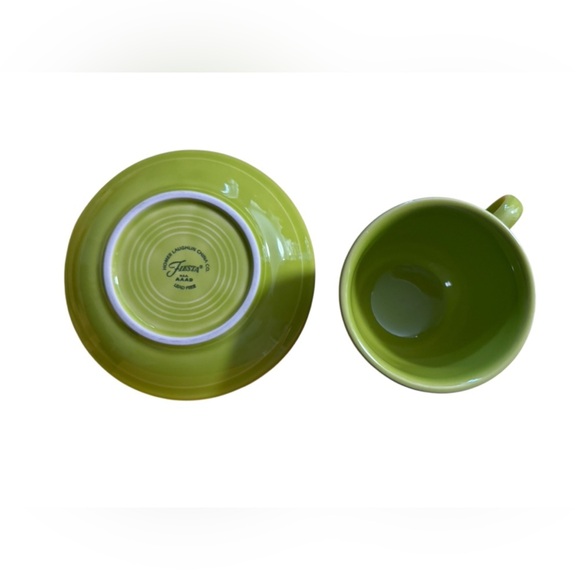 Fiesta Fiestaware Coffee Tea Cup & Saucer Homer Laughlin Co USA
Persimmon GREEN - Picture 2 of 5